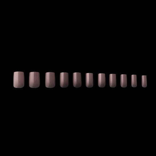 Apres Gel X Neutral Mia Natural Nail Tips 150pc - Short Square Style for DIY Manicures & Salon Use