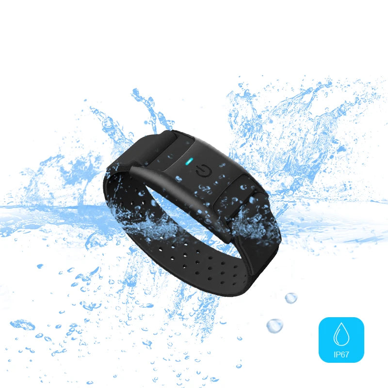 Waterproof Heart Rate Monitor Armband with Bluetooth 5.0 & ANT+ - IP67 Rated Fitness Tracker for Polar Wahoo - Ideal for Gym Workouts, Running, Cycling & Outdoor Sports