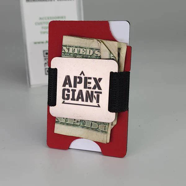 Premium EMT Red APEX GIANT Wallet - Slim RFID Blocking Bifold Wallet for Men - Perfect for Everyday Carry, Travel & Outdoor Adventures