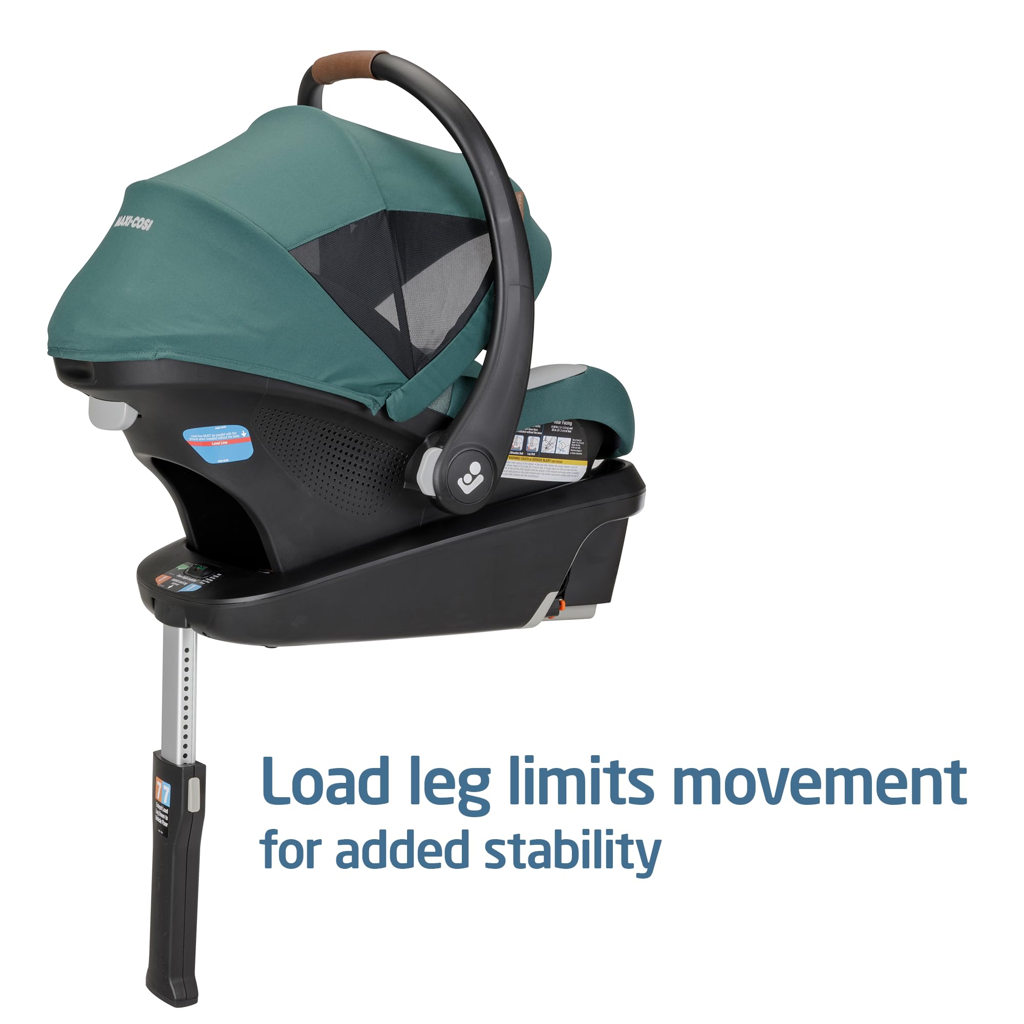Maxi-Cosi Mico Luxe+ Infant Car Seat with Base | Lightweight & Versatile Baby Carrier | Safe & Comfortable for Newborns | Perfect for Travel, Daily Commutes & Family Outings | Essential Green