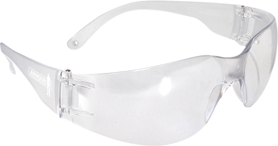 Armour Safety Glasses Clear Lens - 12 Pack Protective Eyewear for Construction, Woodworking & DIY Projects | ANSI Z87.1 Certified