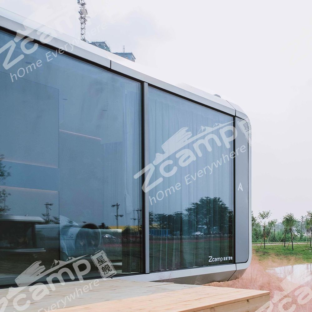 Zcamp A5 Glass Prefab House - Modern Prefabricated Glass Tiny Home for Backyard, Vacation & Off-Grid Living | Easy Assembly, Energy Efficient & Durable Outdoor Living Space