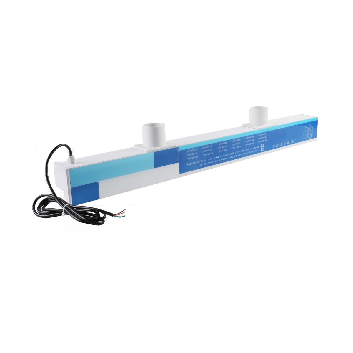 Premium Acrylic Pool Fountain Spillway 47.4x5.4x2.9 Inches - Elegant Waterfall Feature for Swimming Pools, Garden Ponds & Outdoor Decor | Perfect for Backyard Landscaping, Patio Water Features & Public Squares