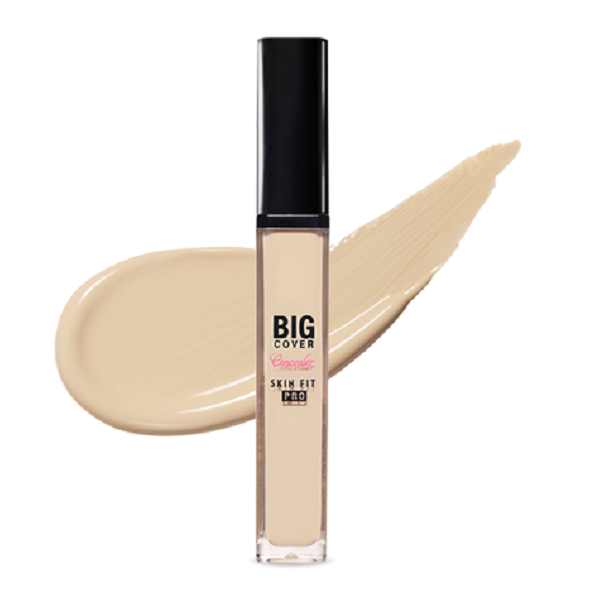 Etude House Big Cover Skin Fit Concealer Pro - Full Coverage, Long Lasting, Waterproof Concealer for Dark Circles, Blemishes & Acne - Perfect for Everyday Makeup & Photo Shoots
