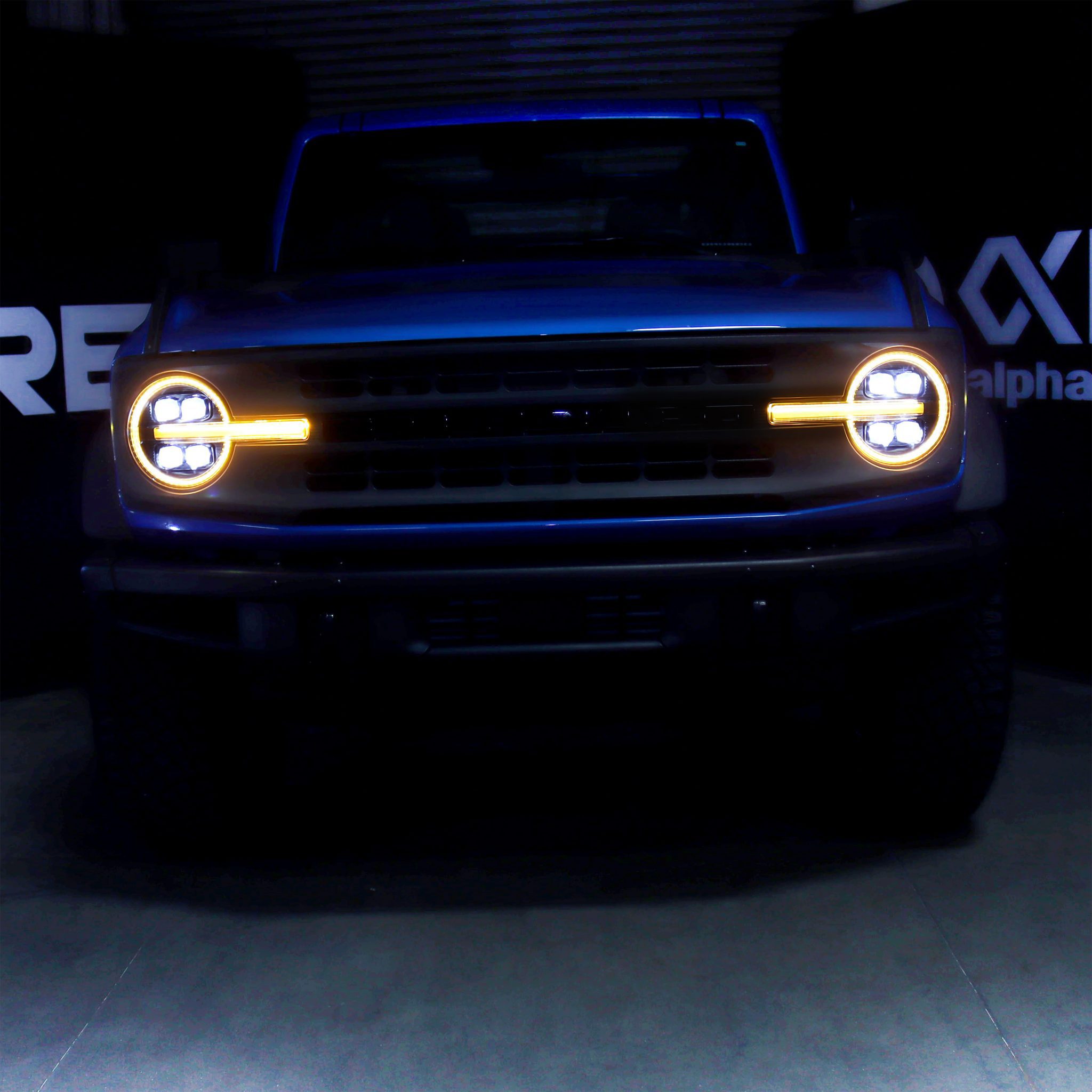 21-24 Ford Bronco & 22-24 Bronco Raptor NOVA Series LED Projector Headlights (Black) - High-Performance Off-Road Lighting for Night Driving & Adventure