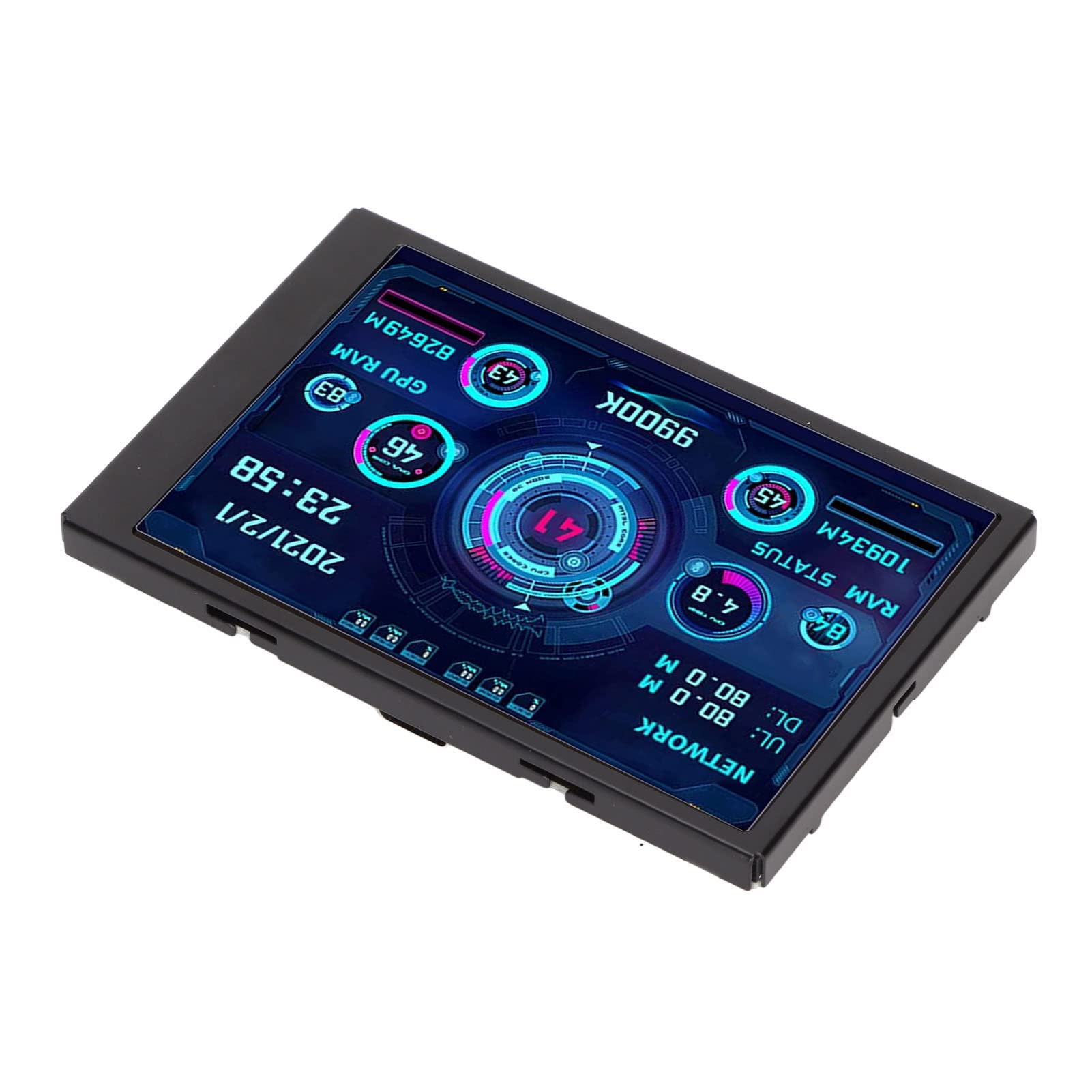 Sorandy 3.5 Inch USB IPS Mini PC Monitor - AIDA64 CPU Temperature Display Panel with Real-Time Data Visualization for Gaming PC, Workstation & Home Office Setup