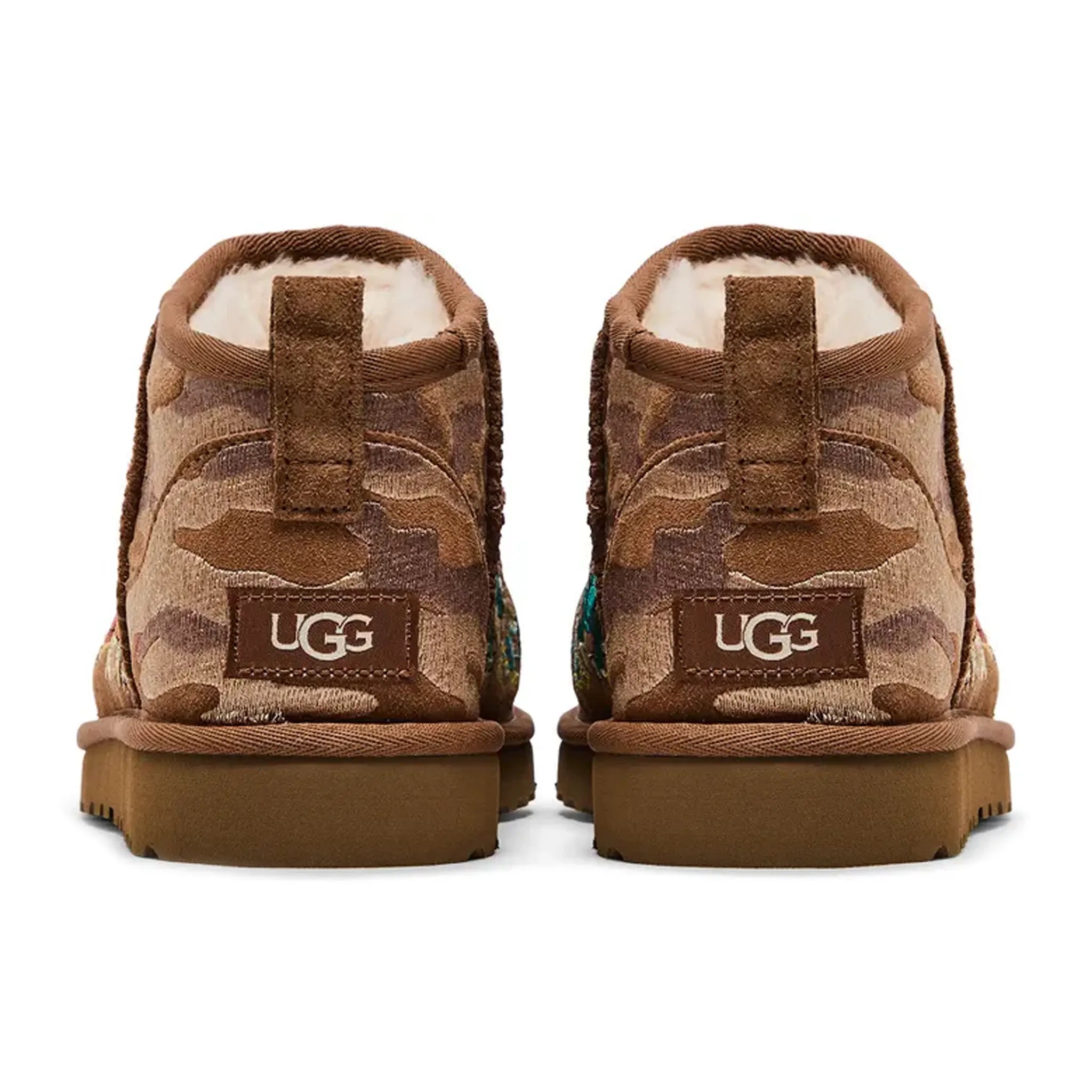 Palace x UGG Classic Ultra Mini Boot Chestnut Camo - Women's Winter Fashion Boots for Casual Outfits & Street Style