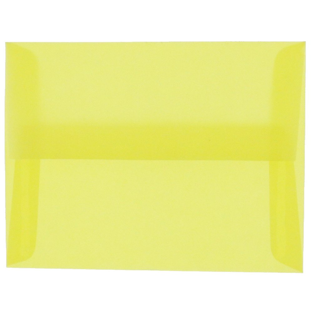 JAM PAPER A6 Translucent Vellum Envelopes 4.75