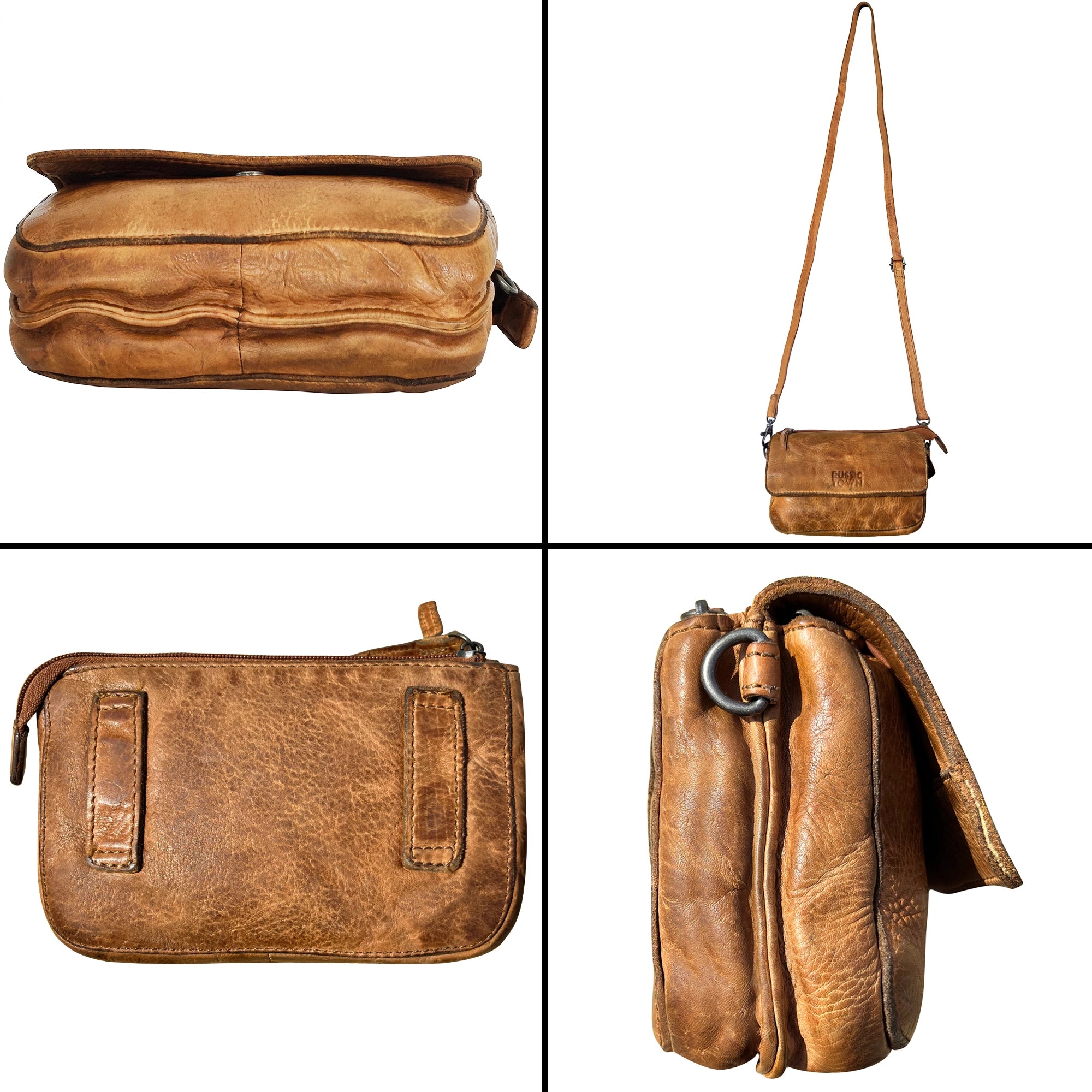 Genuine Leather Waist Bag for Women - Travel Purse & Wallet - Stylish & Secure Crossbody Fanny Pack - Perfect for Travel, Hiking, and Everyday Use (Cognac)