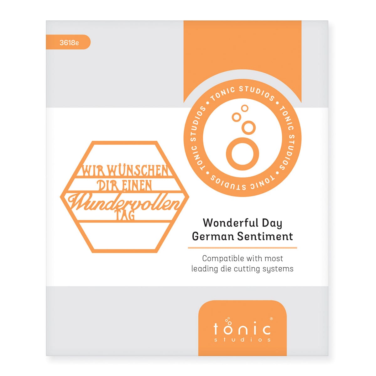 Beautiful Day German Greeting Stencil Set 3618E - Perfect for DIY Scrapbooking, Card Making, and Home Decor