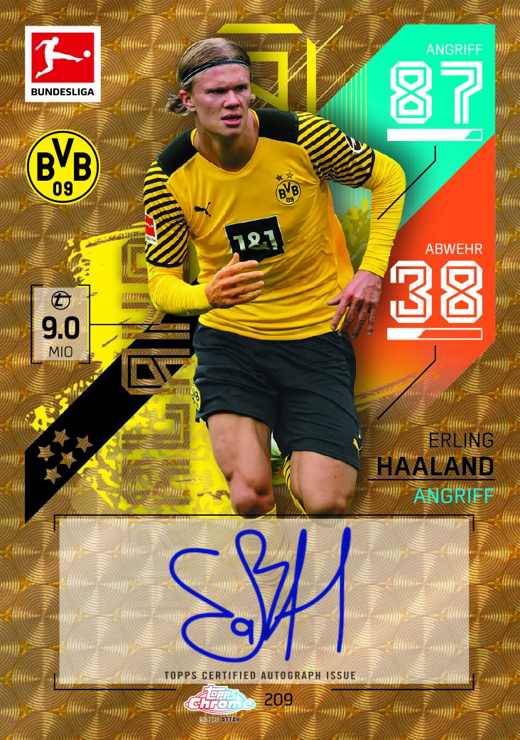 Topps Bundesliga Match Attax Chrome 2021/22 Soccer Trading Cards - Single Pack for Collectors & Fans | Perfect for Trading, Gifts & Display