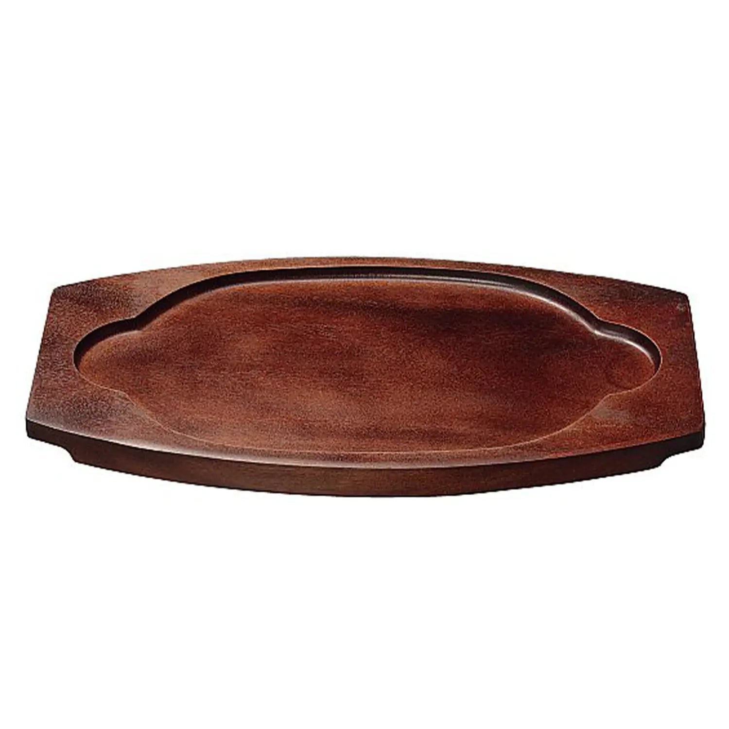 Premium EBM Oval Wooden Base for Double Handle Skillet - Durable & Stylish Cookware Stand for Kitchen, Stovetop & Serving - Perfect for Cast Iron Pans, Dutch Ovens & Skillets