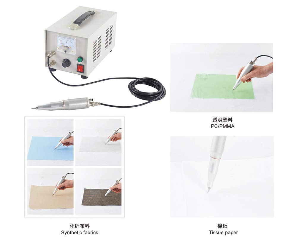 LANTAO 40kHz 100W Ultrasonic Cutting Knife - Plastic, Fabric & Rubber Cutter Tool (110V) | Perfect for DIY Crafts, Leatherworking & Industrial Material Cutting