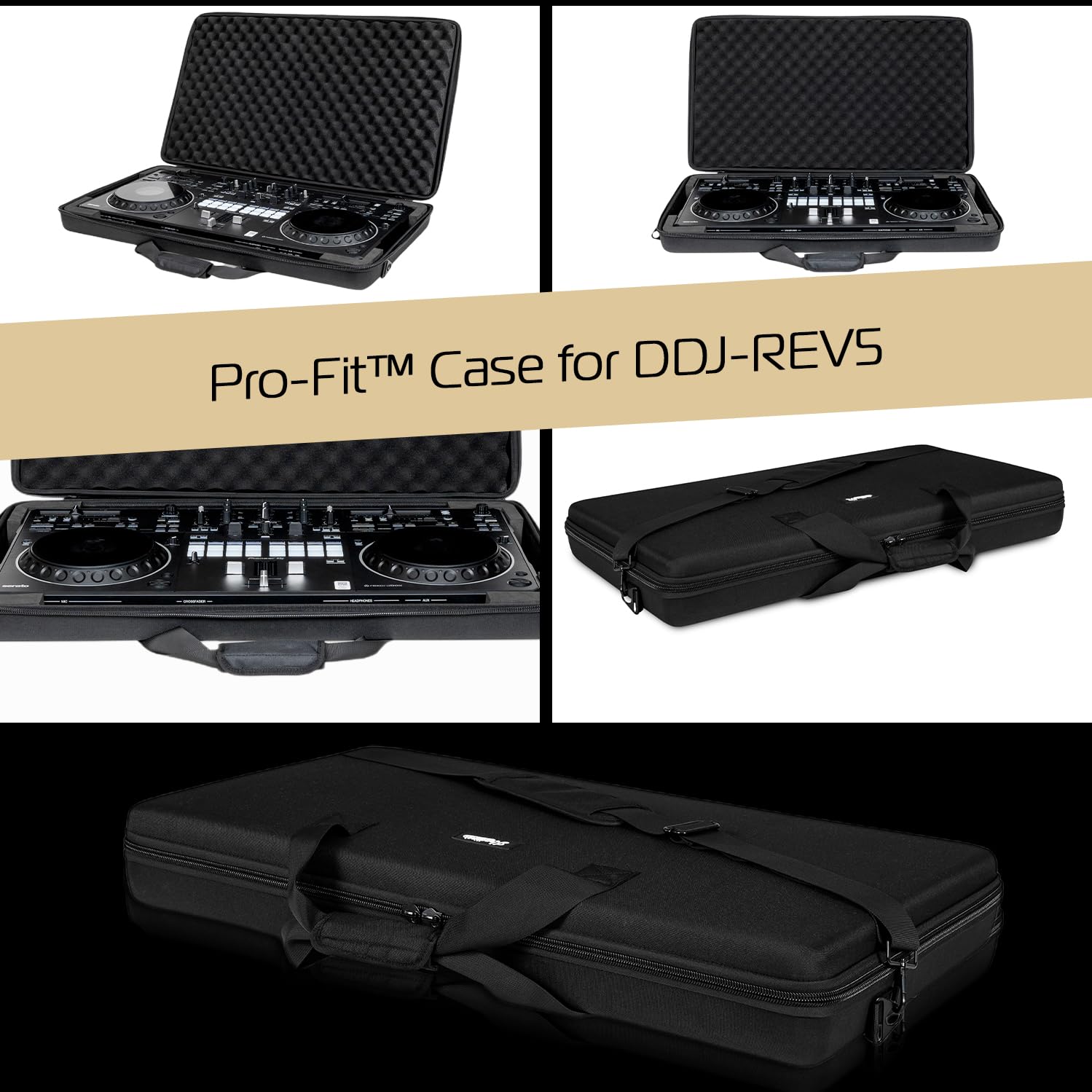 DDJ-REV5 Headliner Pro-Fit™ Protective DJ Controller Case - Perfect for Gigs, Travel & Studio Use