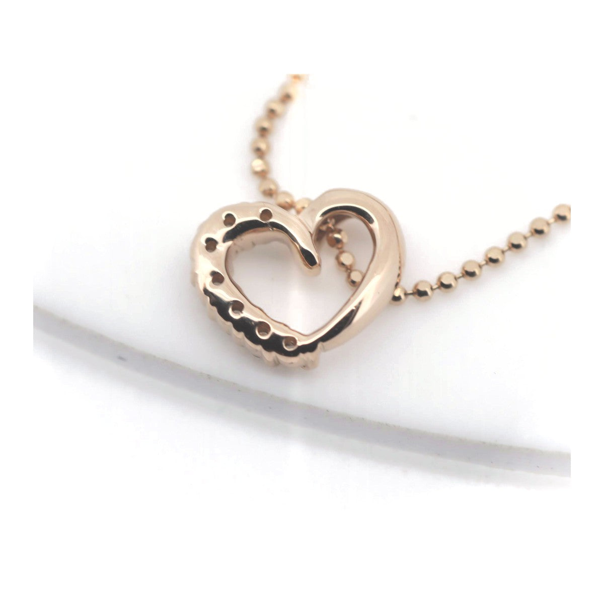 4℃ Heart Motif 18K White Gold Diamond Pendant Necklace for Women - Perfect Gift for Anniversary, Valentine's Day & Special Occasions