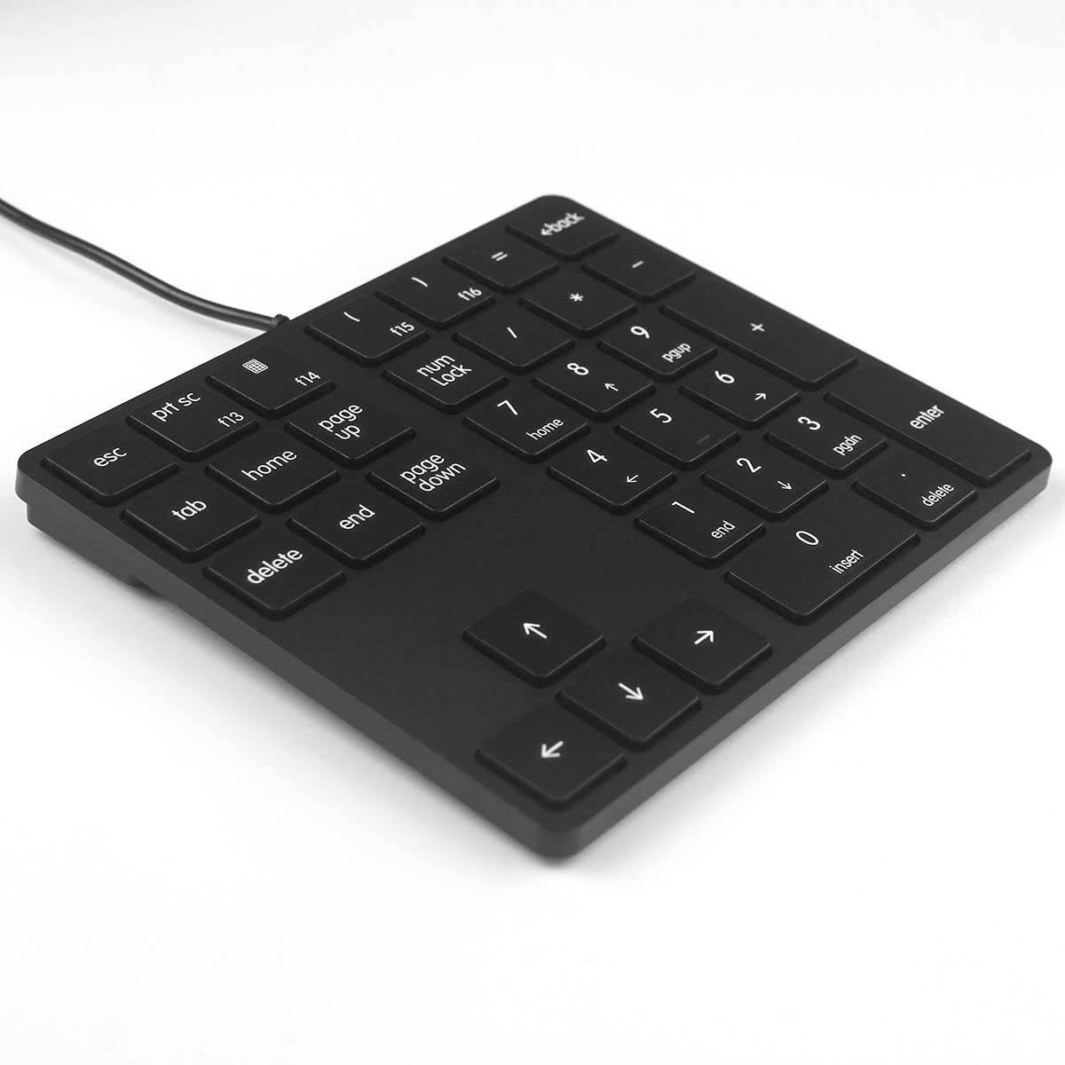 Qisan 34键迷你数字键盘 - 多功能有线小键盘 | 黑色Magicforce | 适用于笔记本电脑、PC游戏、办公 | 便携式电脑配件 | 高效输入解决方案，提升工作效率与游戏体验
