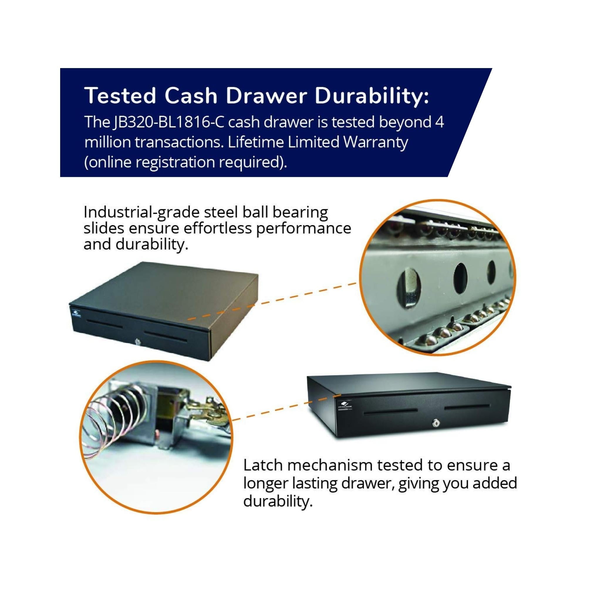 APG Series 4000: 1816 Heavy Duty Cash Drawer - Secure & Durable Cash Management Solution for Retail Stores, Restaurants, and POS Systems