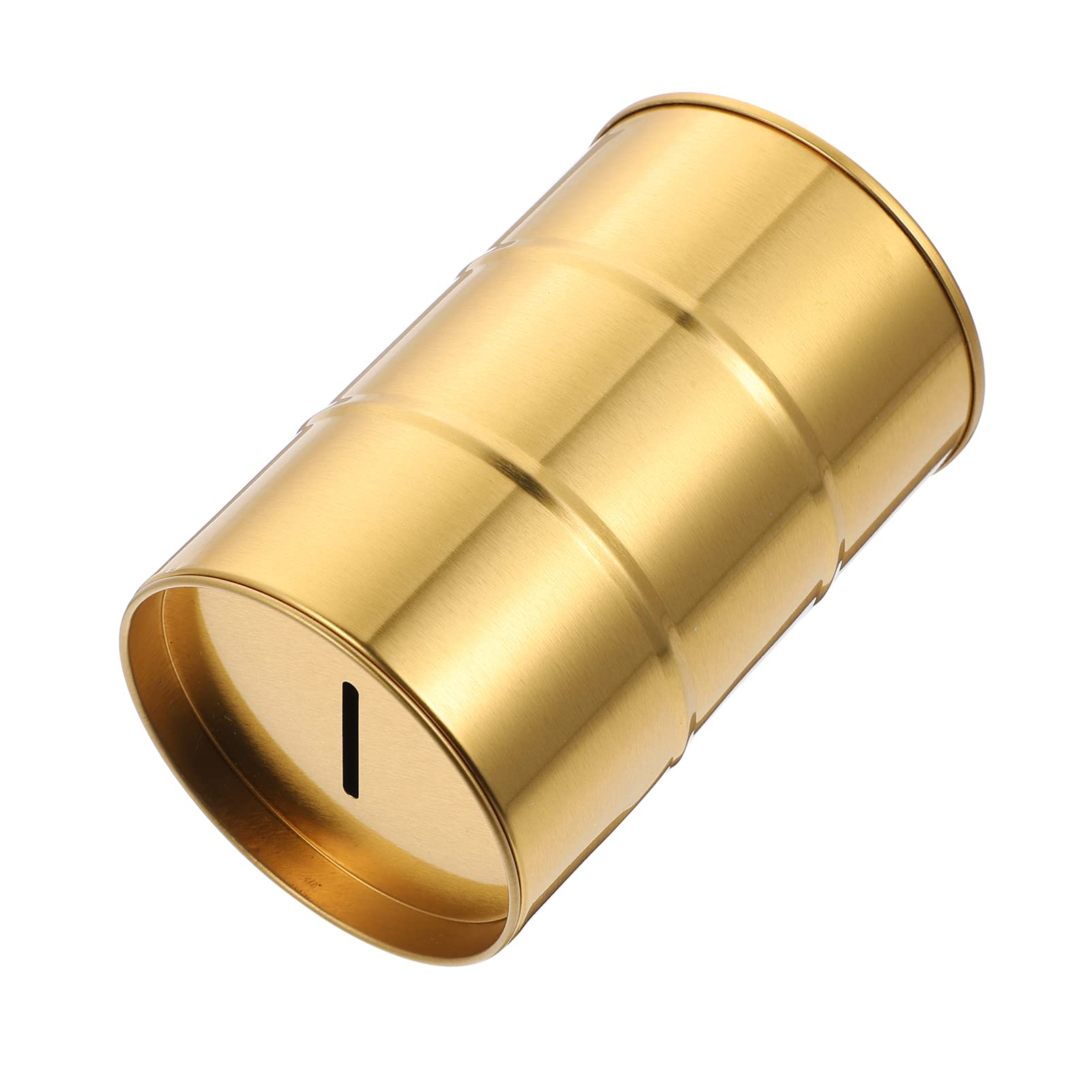 Lurrose Golden Razor Blade Disposal Box - Recyclable Safety Razor Blade Bank with Coin Slot, Metal Razor Blade Container for Home & Salon Use | Safe Shaving Accessory for Bathroom, Barbershop & Travel