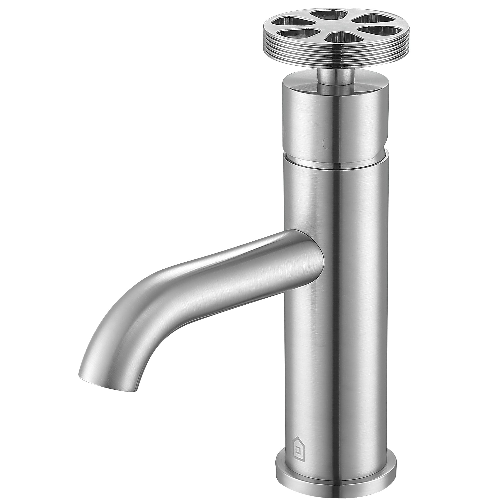 Ancona Nova Series Single Lever Brushed Nickel Bathroom Faucet - Modern Water-Saving Design for Sink, Vanity & Powder Room Installation