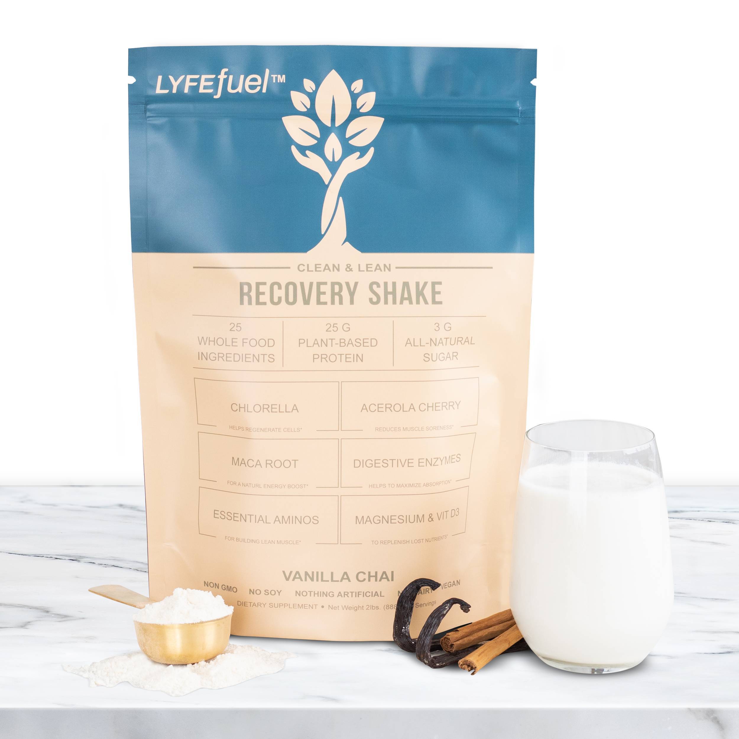 LYFE Fuel Recovery Shake - Post-Workout Protein Drink for Muscle Recovery & Energy Boost | Ideal for Gym, Running & Fitness Enthusiasts