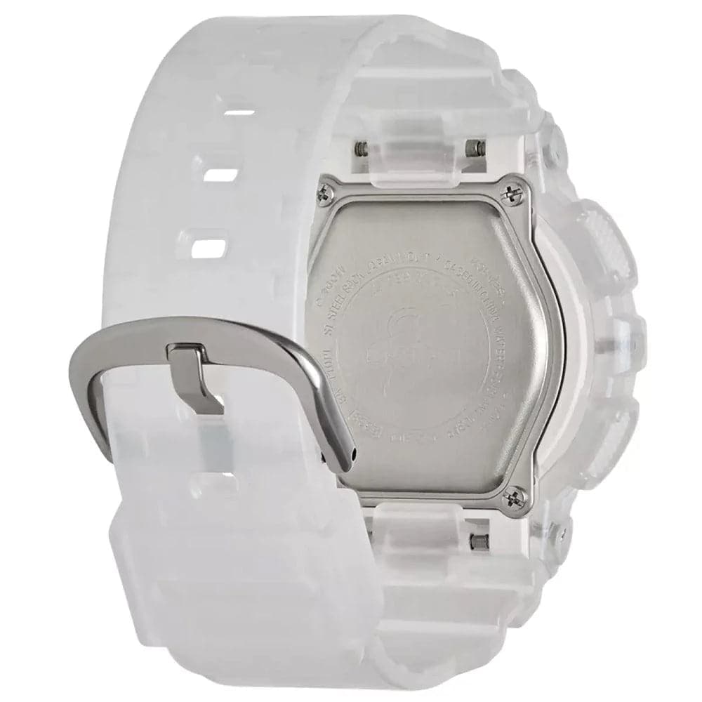 CASIO BABY-G BA-110PL-7A2DR Women's Digital Sports Watch with White Resin Band - Waterproof, Shock Resistant for Running, Swimming & Outdoor Activities