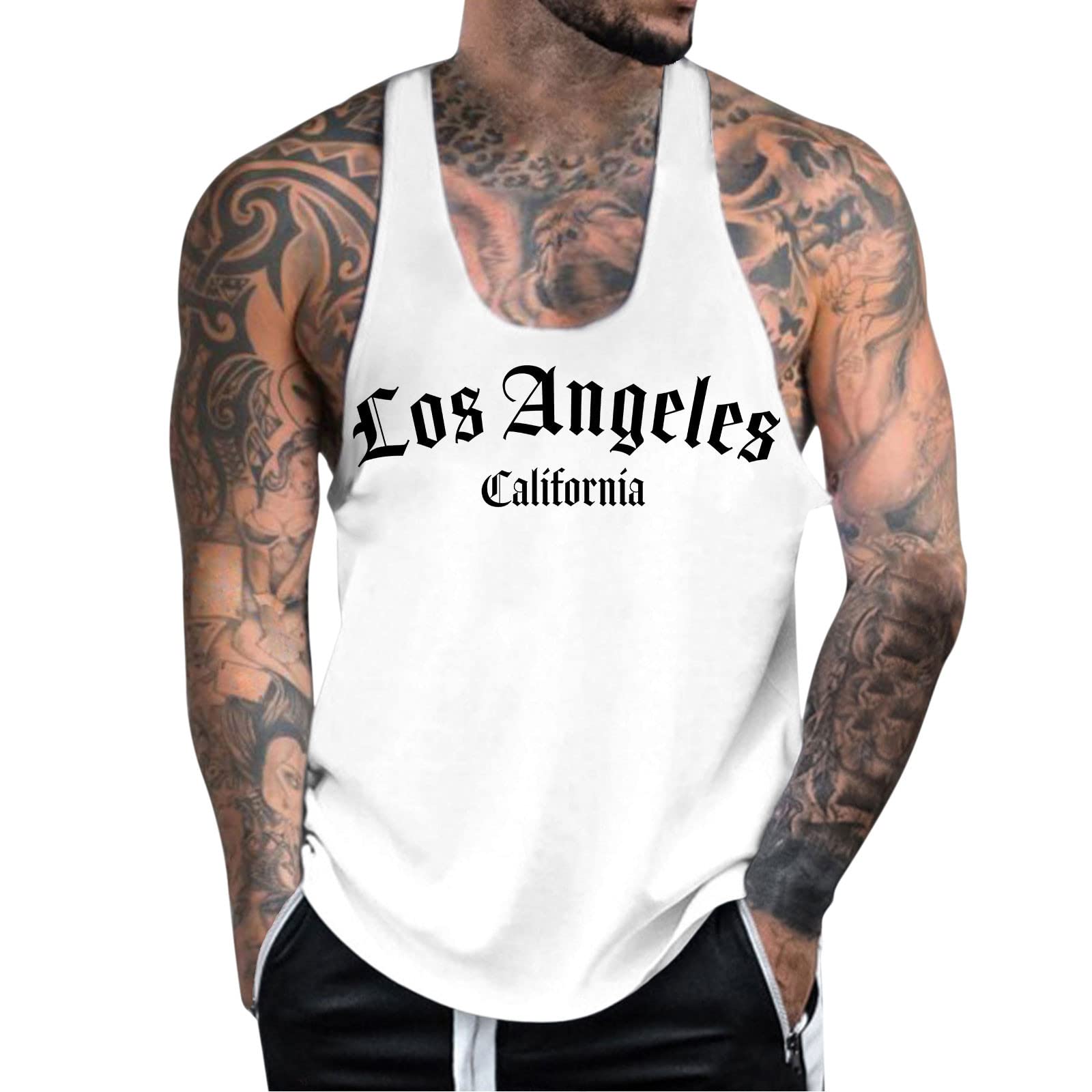 Men's Sleeveless Tank Top for Running & Workouts - Breathable Sports Muscle Shirt with Mesh Lining - Perfect for Gym, Jogging & Summer Outdoor Activities
