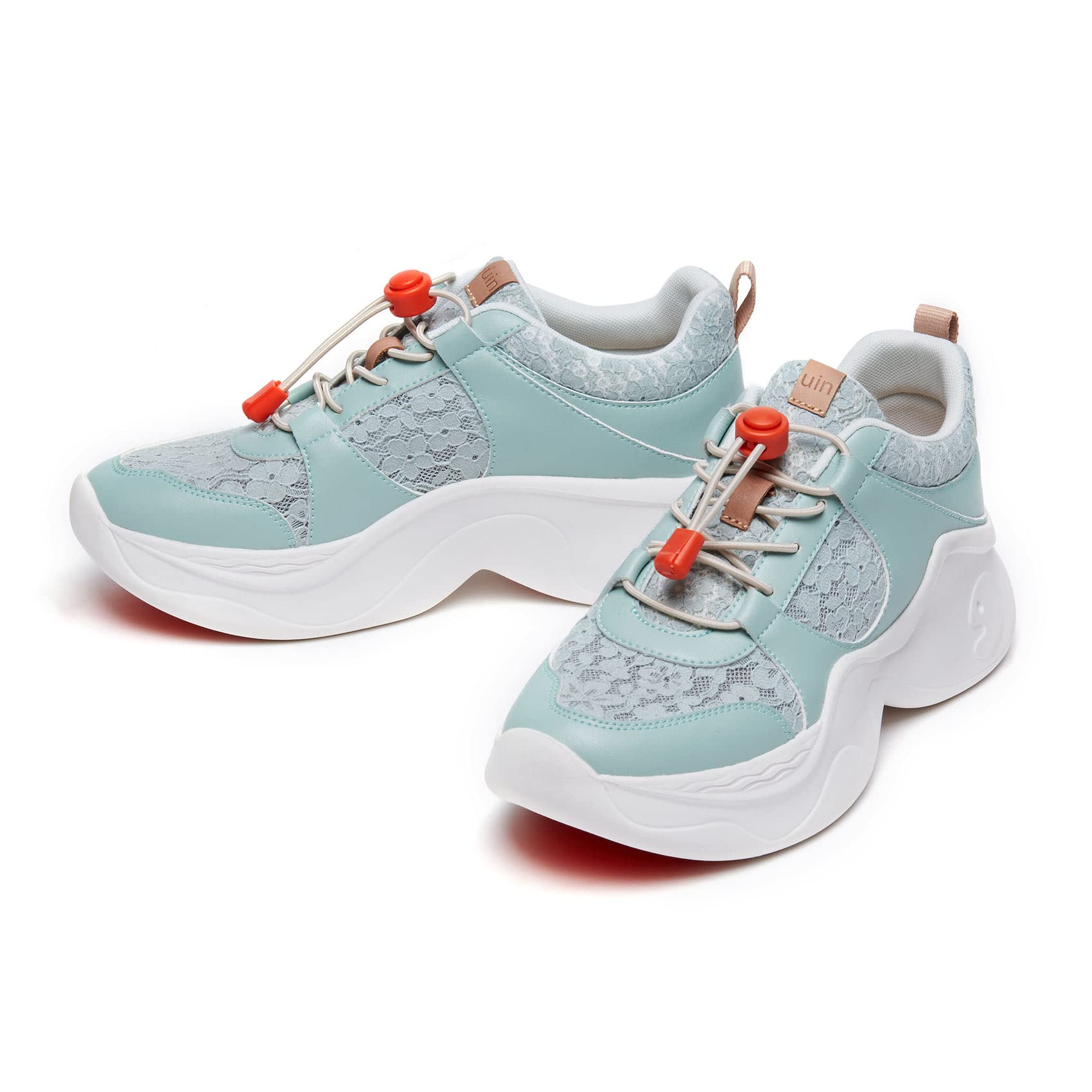 UIN Women's Chunky Fashion Sneakers - Comfortable Walking Shoes for Casual Wear, Travel & Everyday Use | Art Painted Dad Shoes | Palma Style (Size 5) | Perfect for Street Style, Work & Vacation Outfits