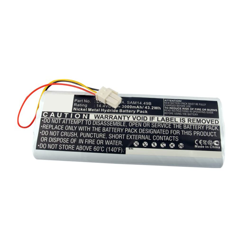 Synergy Digital Replacement Vacuum Cleaner Battery for Samsung DJ96-00113A - Ni-MH 14.4V 3000mAh - Compatible with Samsung Stick Vacuums - Perfect for Home Cleaning & Pet Hair Removal