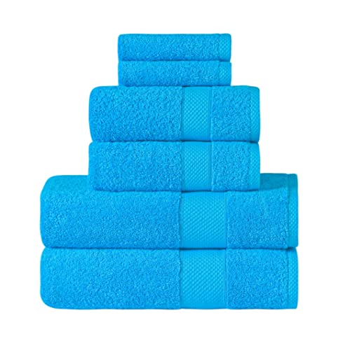 Luxury Bath Towel Set - 100% Turkish Cotton, Quick Dry, Super Soft & Absorbent - Includes Bath Towels, Hand Towels & Washcloths - Madison Collection for Spa, Hotel & Home Bathroom Use
