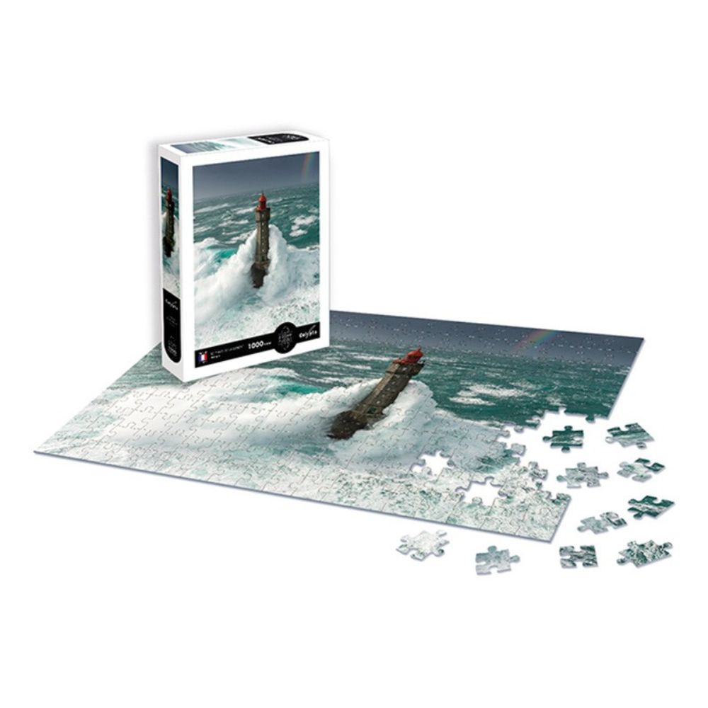1000 Piece Jigsaw Puzzle - Lighthouse of La Jument by Calypto | Challenging Adult Puzzle for Relaxation & Home Decor | Perfect for Family Game Night & Stress Relief