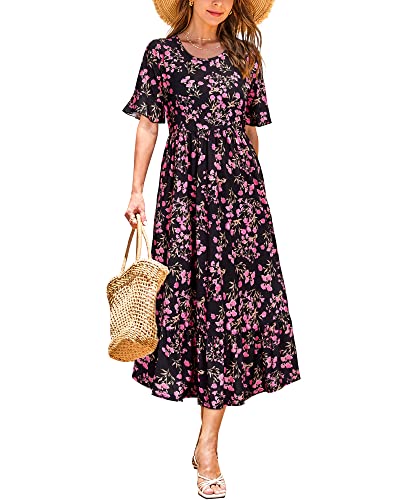 Black Pink Floral
