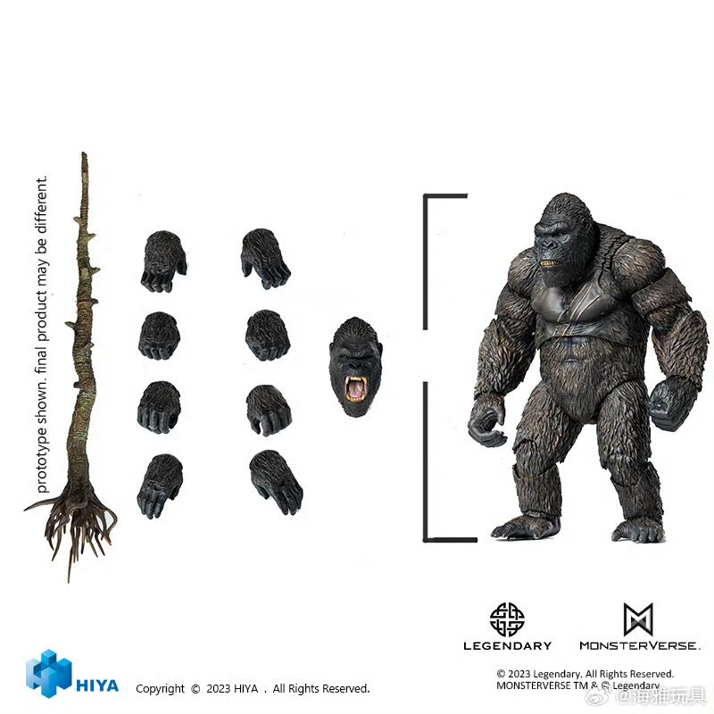 HIYA 6-inch 15cm Kong Skull Island Action Figure - Exquisite Basic Series Reissue | Collectible Movie Toy for Display & Play