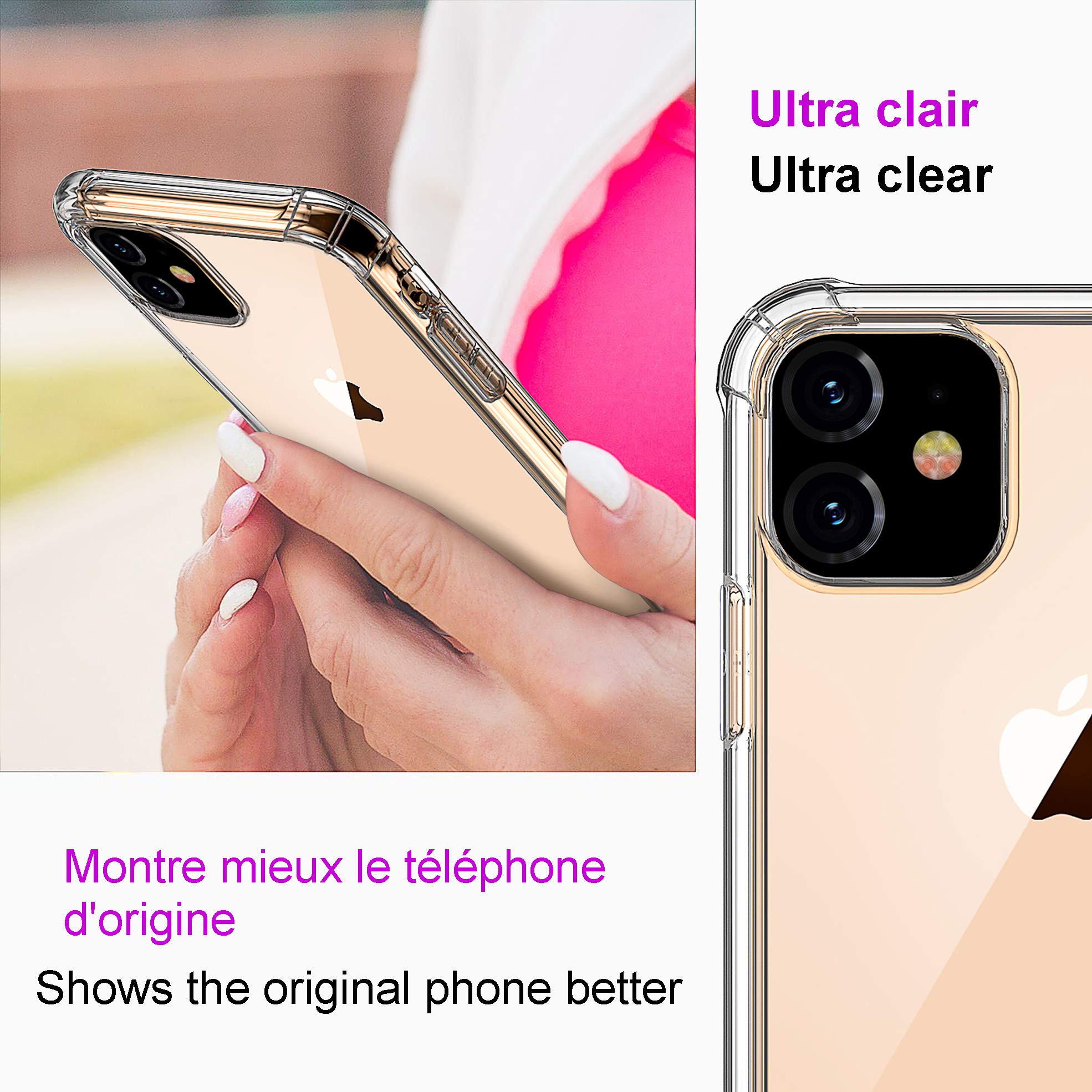 Ultra Clear Heavy Duty TPU Case for iPhone 12 Mini - Shockproof Transparent Protective Cover | Perfect for Everyday Use, Outdoor Activities & Travel Protection