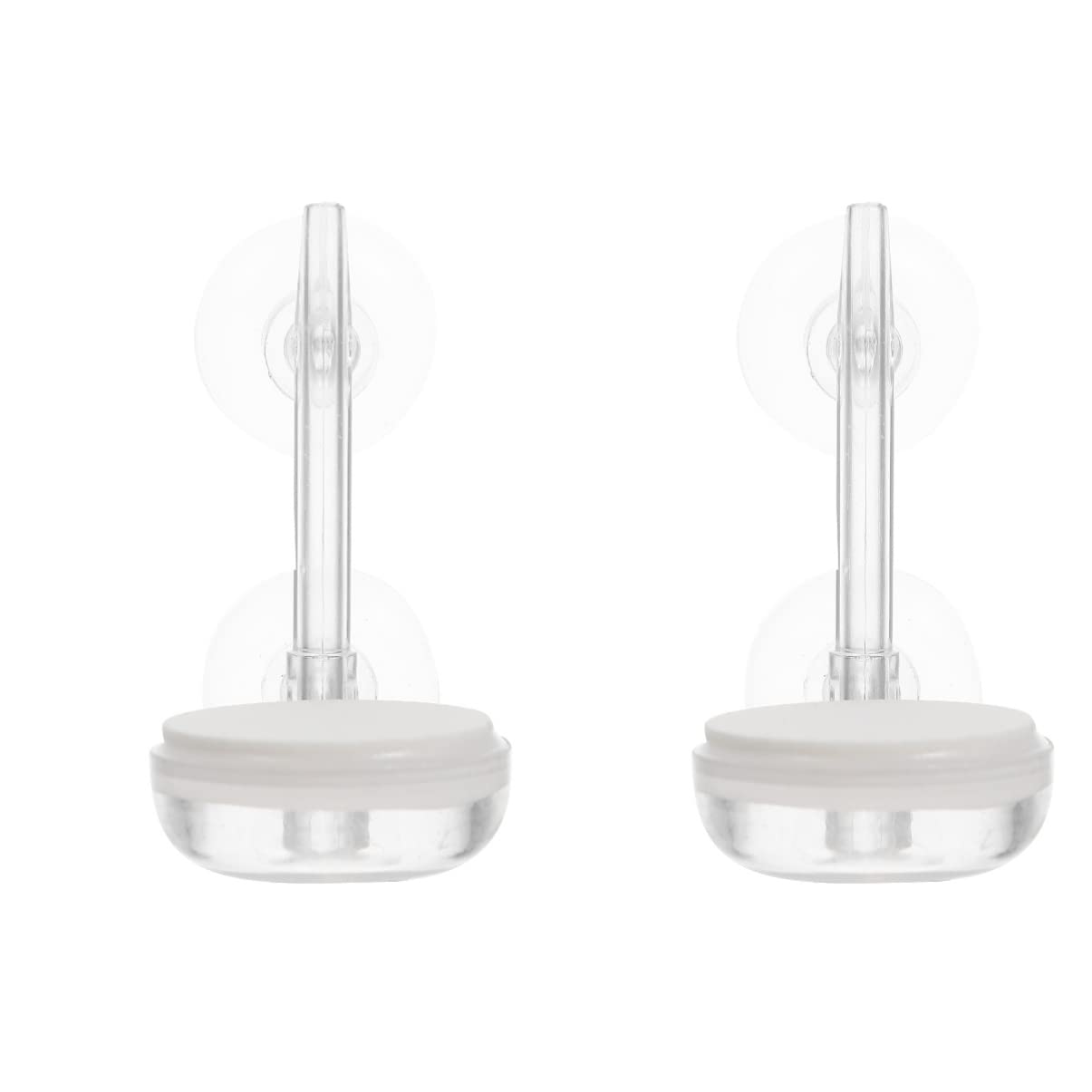 Balacoo 4 Sets Aquarium Air Stone Bubbler - Oxygen Diffuser with Suction Cups for Fish Tank, Hydroponic System & Bubble Decor - Creates Relaxing Water Bubbles for Home/Office Aquariums