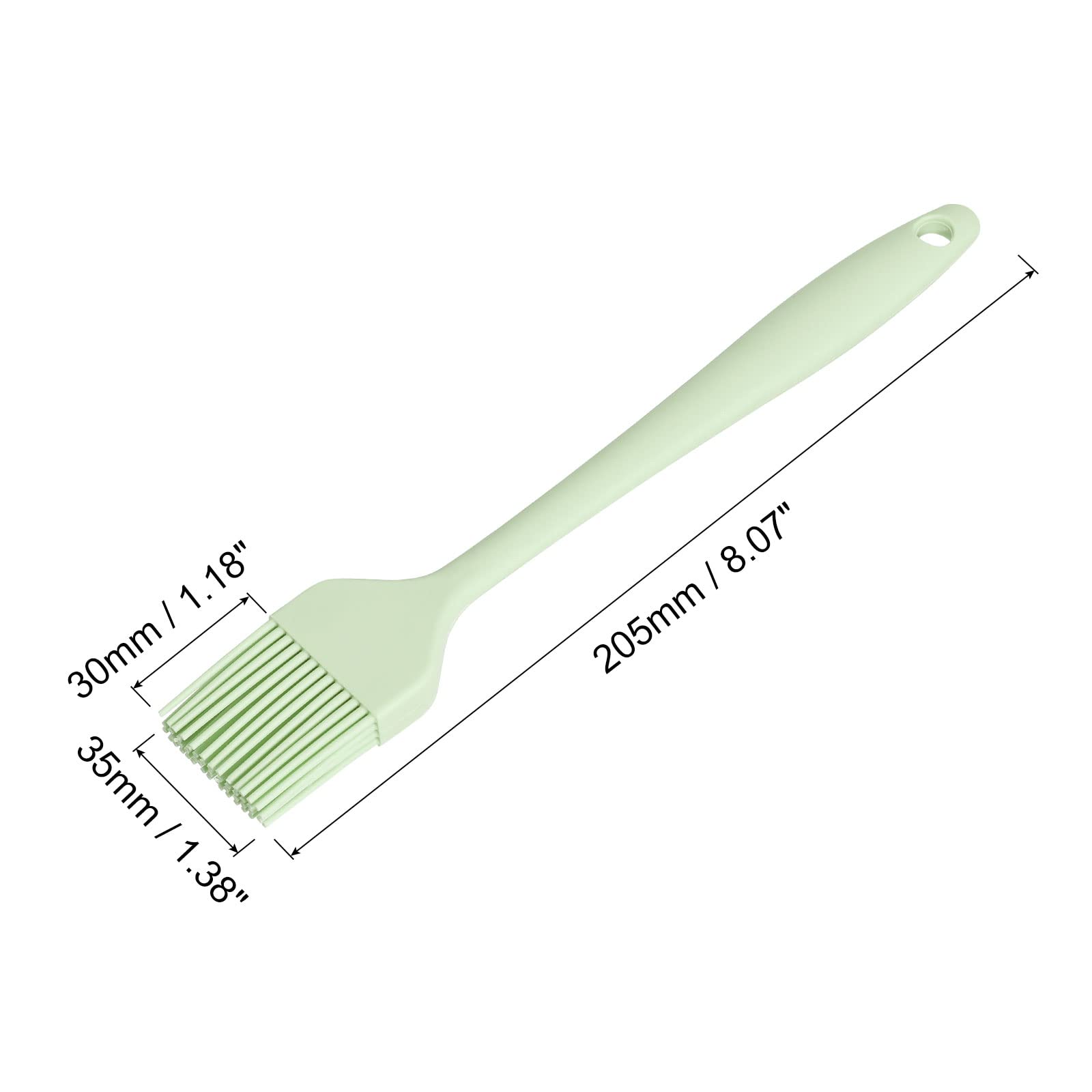 uxcell 8” Silicone Basting Pastry Brush - Flexible Baking Brush for Cooking, Grilling, Basting & Pastry Making (Cyan) - Perfect for Cakes, BBQ, Bread & Kitchen Use