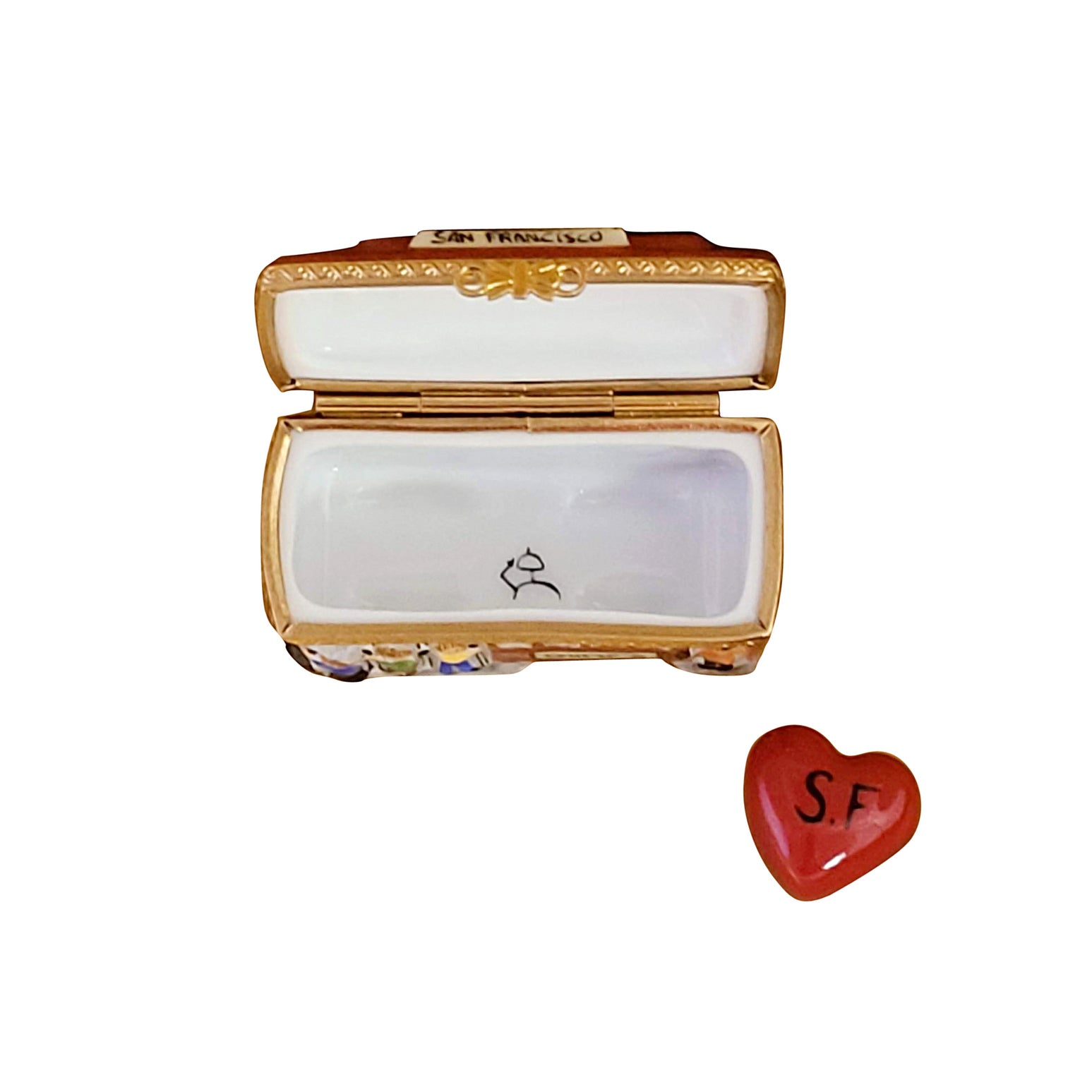 San Francisco Cable Car Limoges Box - Hand-Painted Collectible Souvenir for Home Decor & Gift Giving | Perfect for Travel Enthusiasts & Collectors