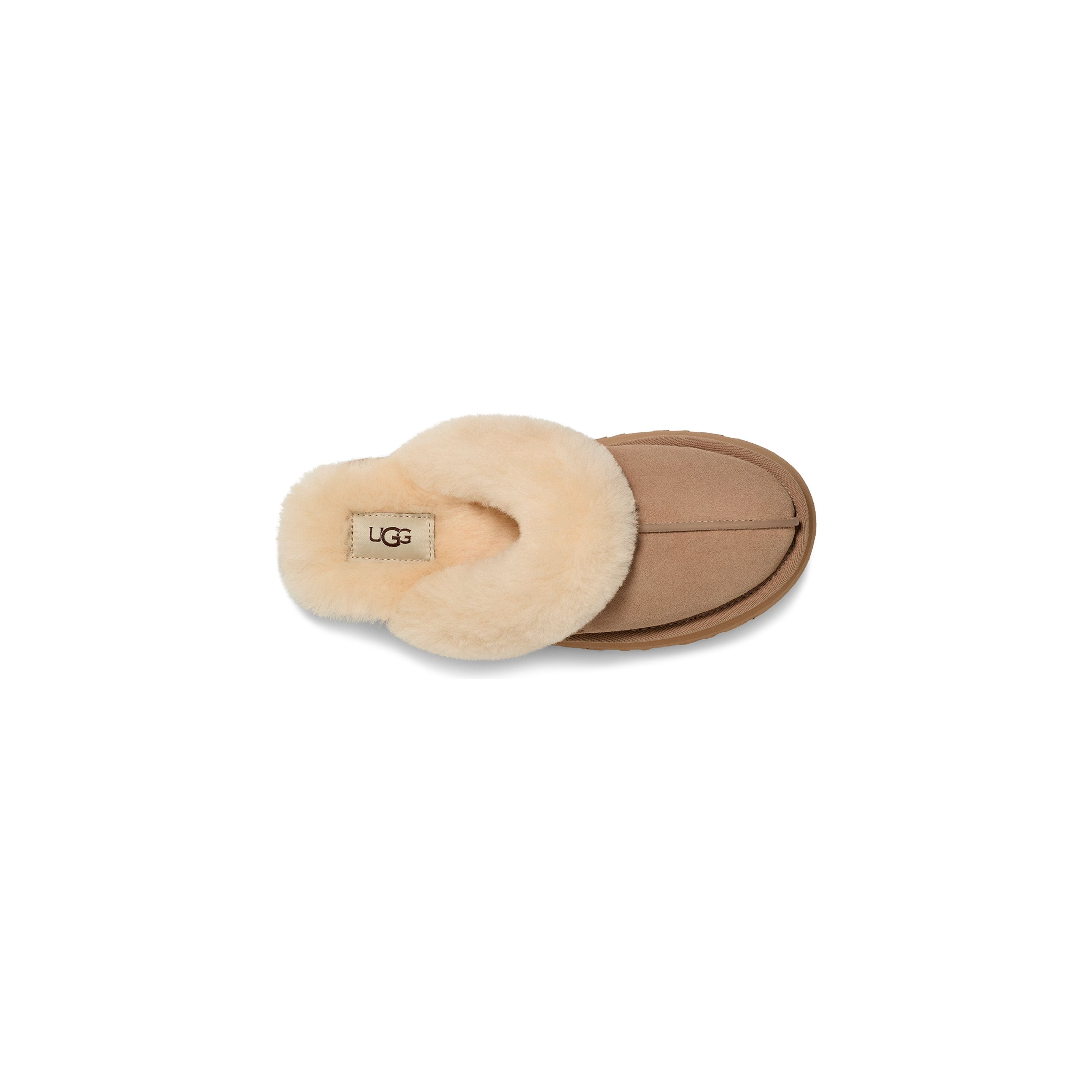 UGG Women's Disquette Platform Boots in Sand - Cozy Winter Ankle Booties for Casual Outfits & Cold Weather Fashion