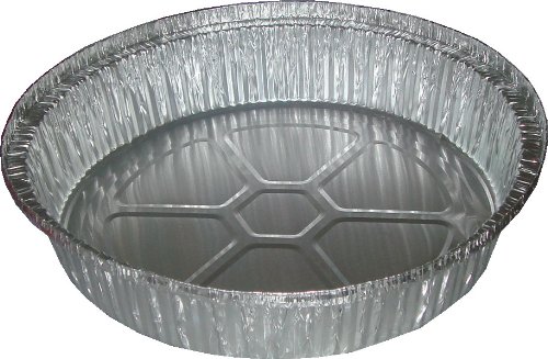 500-Pack Disposable 9-Inch Aluminum Foil Pie Pans - Deep 2-Inch Baking Tins for Pies, Quiches & Party Catering | Wholesale Commercial & Home Use