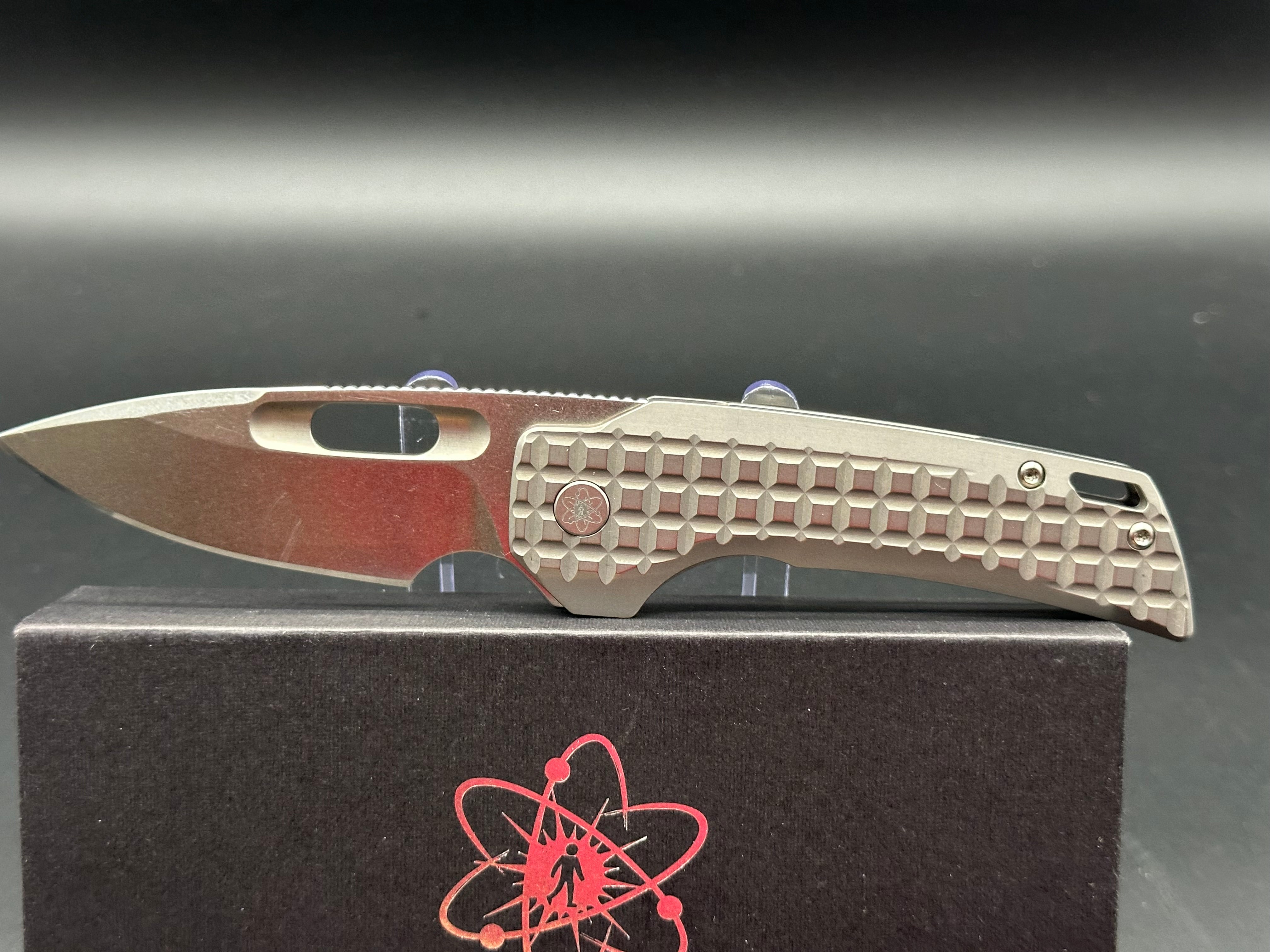 Empedc Nymble M390 Folding Pocket Knife - 3rd Gen Titanium Handle with Stonewash Finish | EDC, Outdoor, Camping & Survival Gear