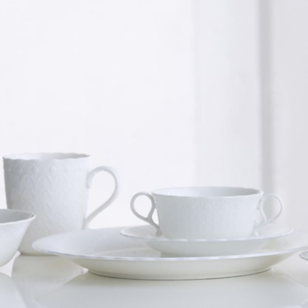 Narumi 9968-2297P Silky White Soup Cup - 10.2 fl oz (290 cc) Microwave & Dishwasher Safe Porcelain Bowl - Perfect for Ramen, Soup & Cereal at Home or Office