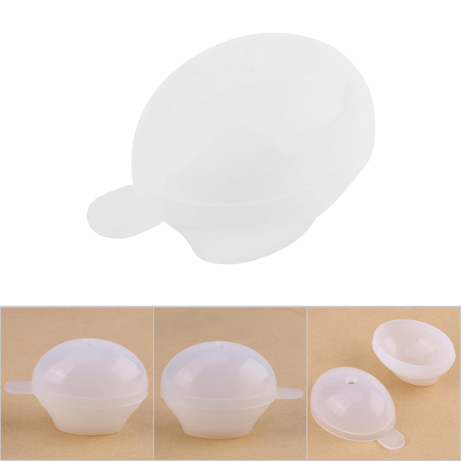 Premium Silicone Egg & Sphere Molds for Resin Jewelry Making - DIY Craft Sphere Ball Molds for Handmade Resin Art, Soap Making & Candle Decor (Set of 6) - Perfect for Home Crafts, Gift Making & DIY Decor Projects