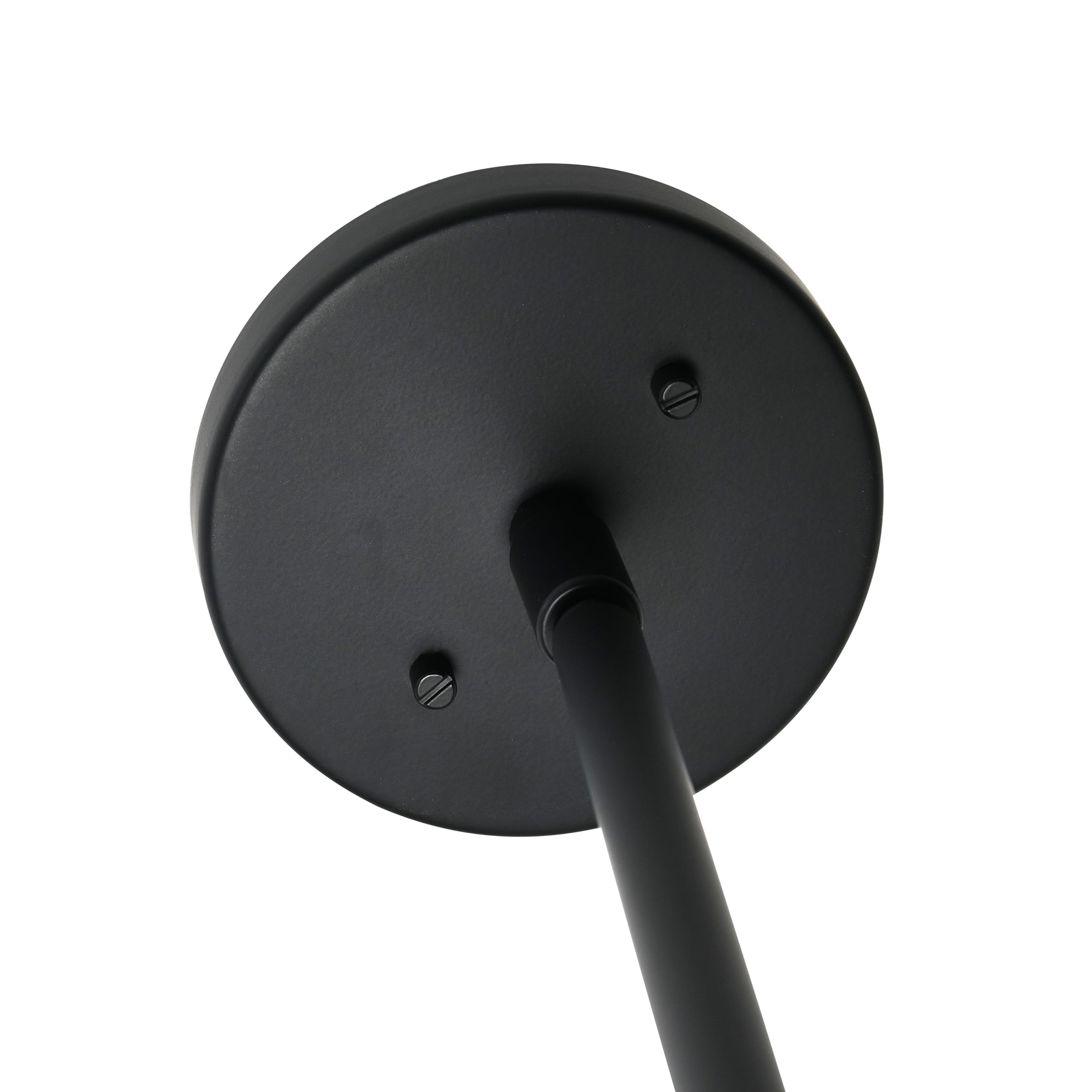 Jonah Matte Black Metal and Glass Ceiling Light Fixture - Modern Industrial Pendant Lighting for Dining Room, Kitchen, or Living Room
