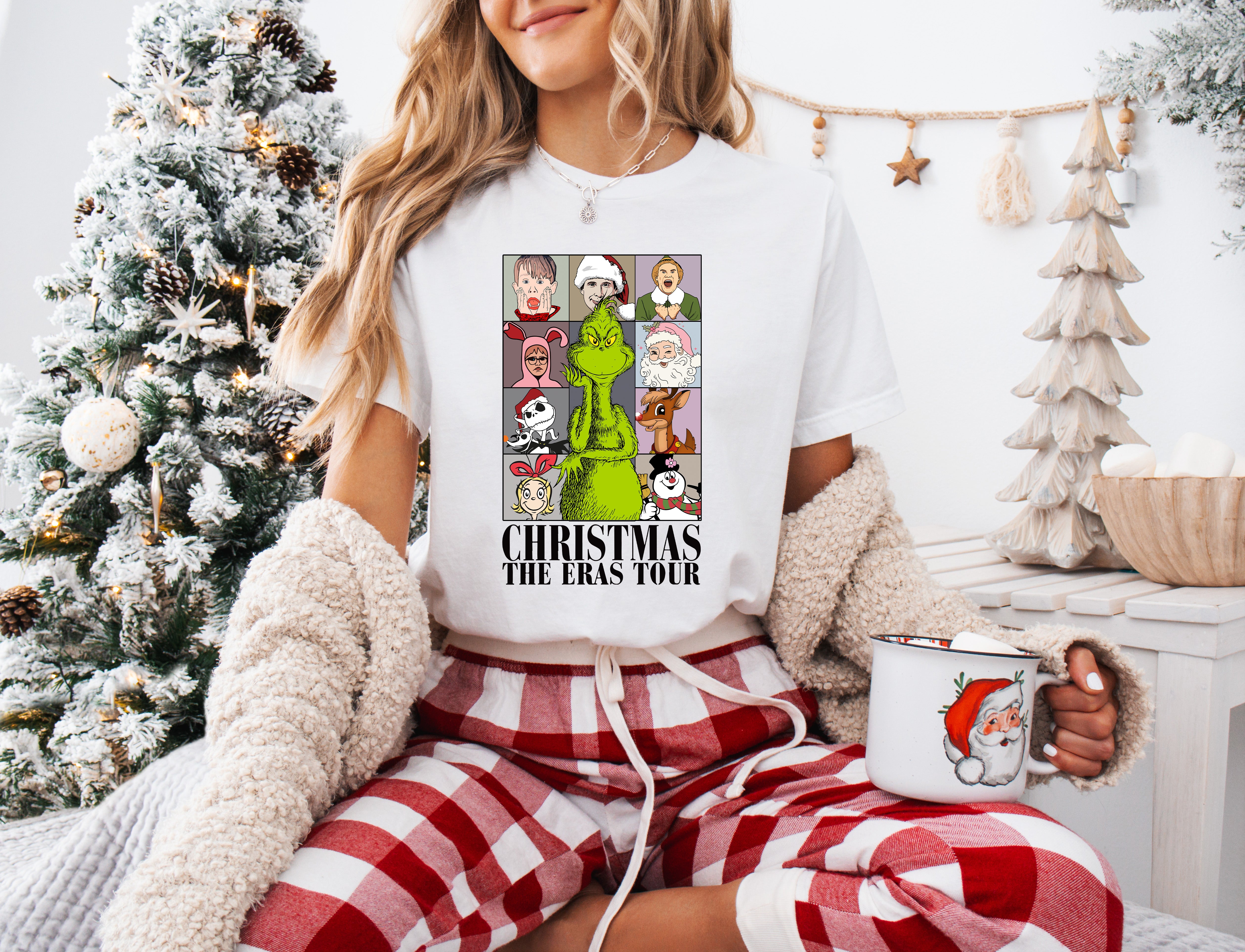 Taylor Swift Eras Tour Christmas T-Shirt - Multiple Colors Available - Perfect for Concerts, Holiday Parties & Swiftie Gifts