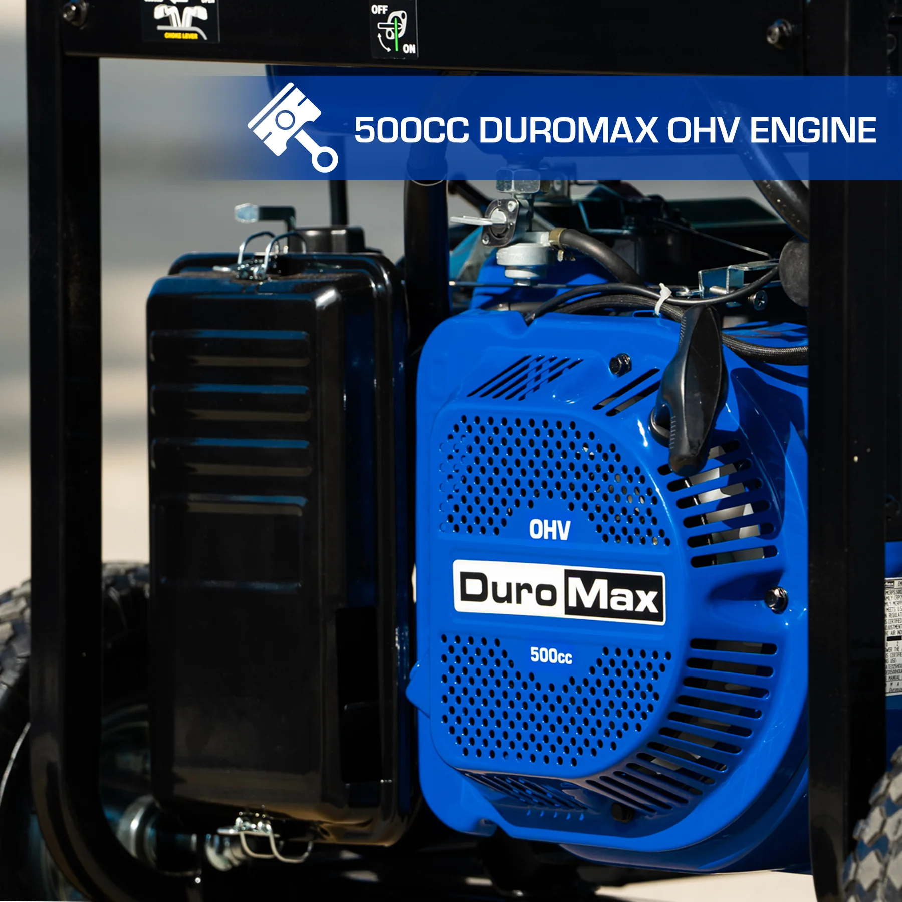 DuroMax XP13000X 10500W/13000W Portable Gas Generator with Electric Start & CO Alert - Backup Power for Home, Camping, RV & Emergency Use