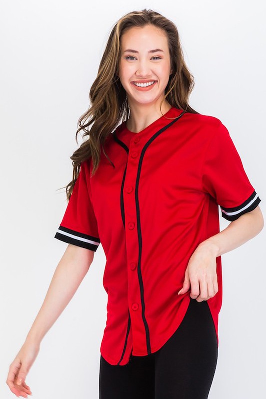 Unisex Active Sports Team Baseball Jersey - Breathable & Comfortable for Men & Women - Perfect for Baseball, Softball, and Team Sports