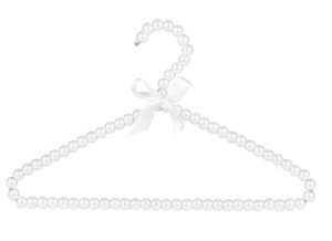 Kids' Beaded Pearl Hangers - Durable & Stylish Closet Organizers for Girls' Dresses & Accessories | Perfect for Bedroom, Closet & Travel Storage