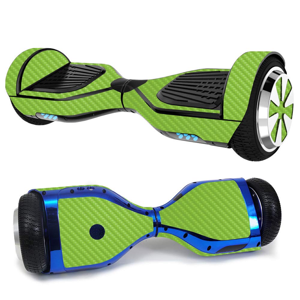 MightySkins Carbon Fiber Skin for Ultra Hoverboard - Lime Green | Protective & Durable Textured Vinyl Wrap | Easy to Apply & Remove | Made in USA | Perfect for Personalization & Outdoor Adventures