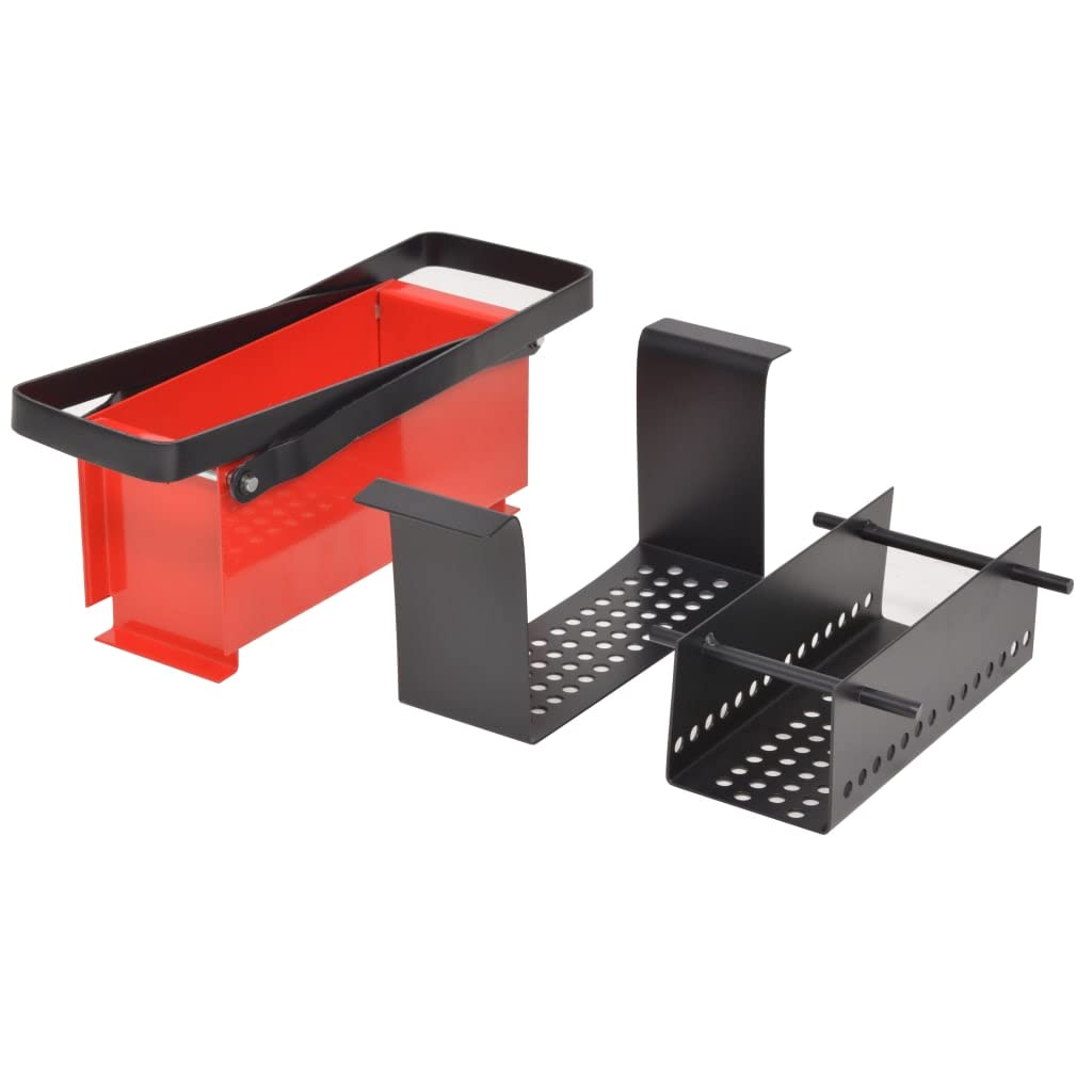 Eco-Friendly Manual Log Briquette Maker - Heavy Duty Steel Firewood Press for Home Heating (13.4