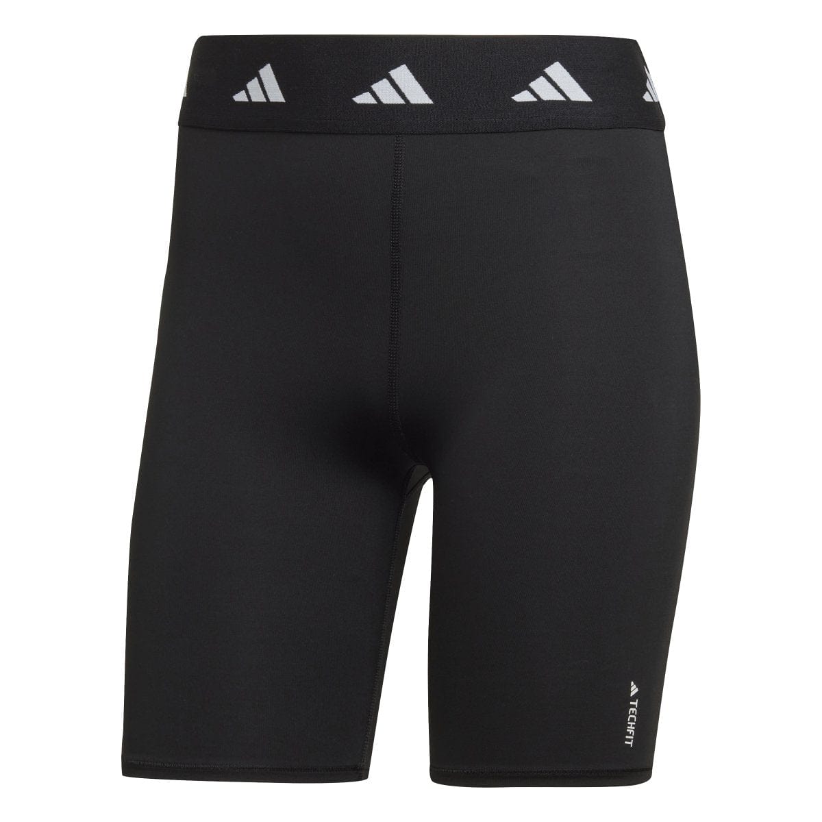 Adidas Women's TechFit Black Bike Short Tights - High-Performance Workout & Cycling Leggings for Running, Gym, and Yoga