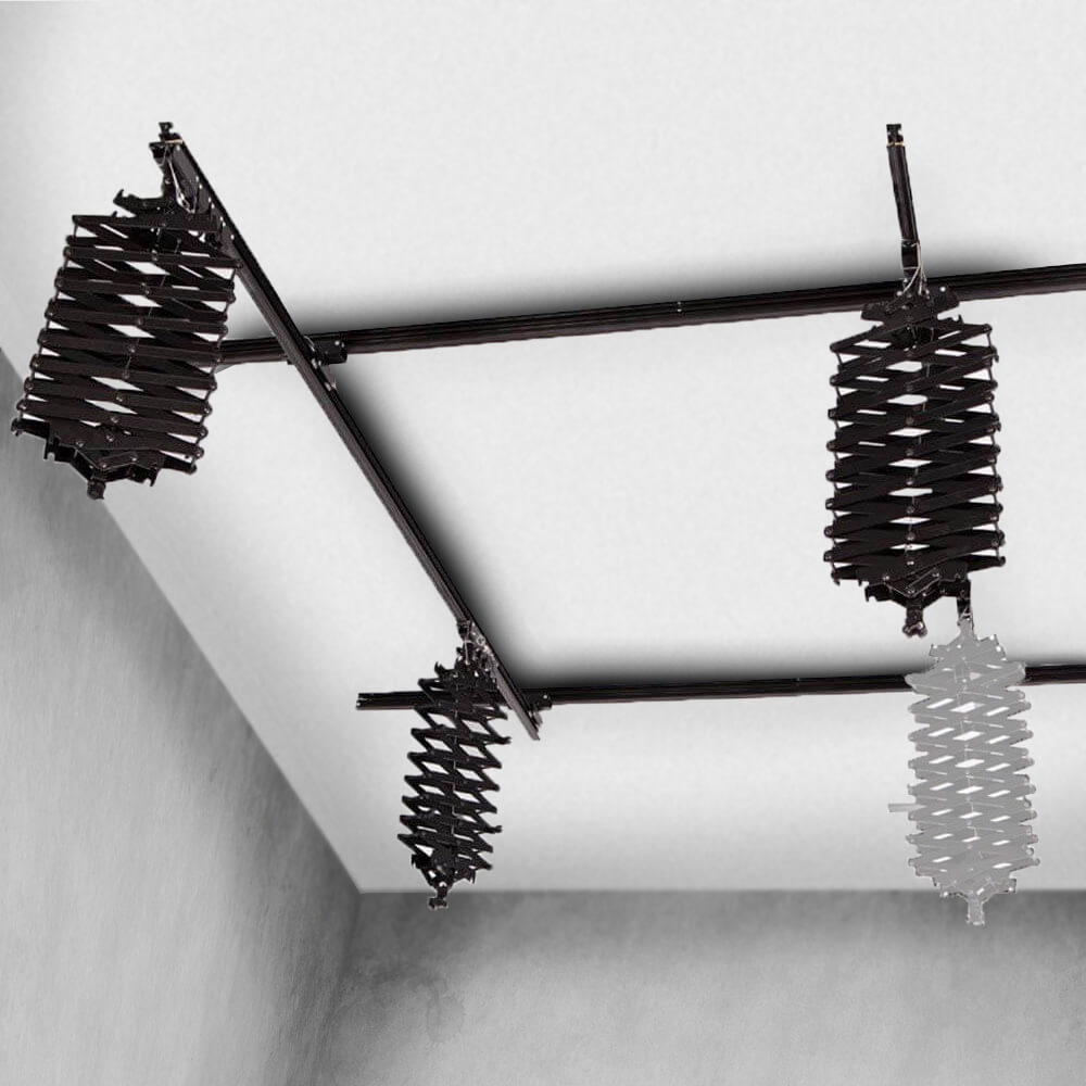 Professional Studio Lighting Pantograph Support System - Adjustable Ceiling Mount Rail for Photography & Video Production - Perfect for Home Studios, YouTube Creators, and Commercial Photography Sets